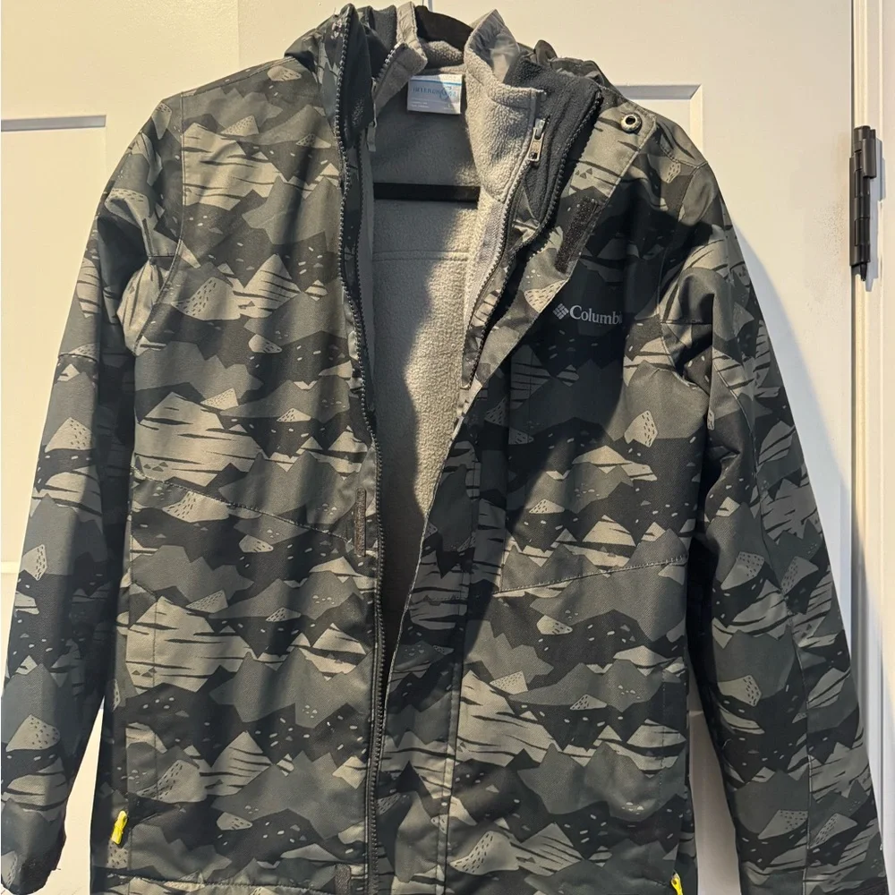 Columbia Youth Boys Camouflage Fleece Interchange Jacket - Picture 1 of 11